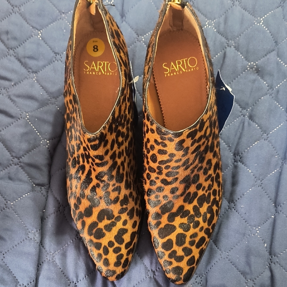Leopard Print Ankle Booties - image 2